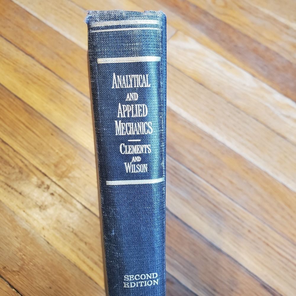 Analytical & Applied mechanics us naval‎ academy hardcover vintage 1943